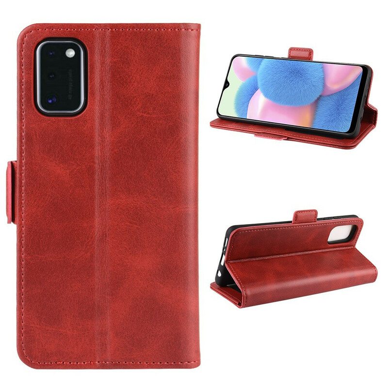 Nahkakotelo Samsung Galaxy A41 Kotelot Flip Vintage Kaksoisläppä