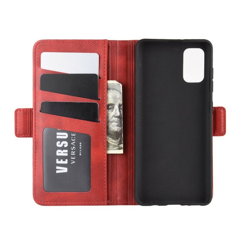 Nahkakotelo Samsung Galaxy A41 Kotelot Flip Vintage Kaksoisläppä