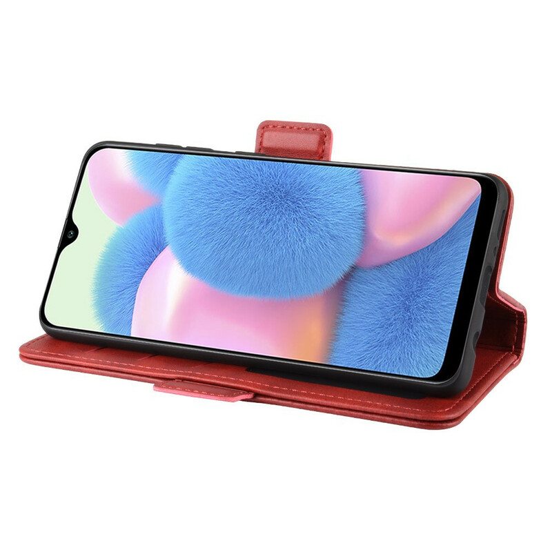 Nahkakotelo Samsung Galaxy A41 Kotelot Flip Vintage Kaksoisläppä