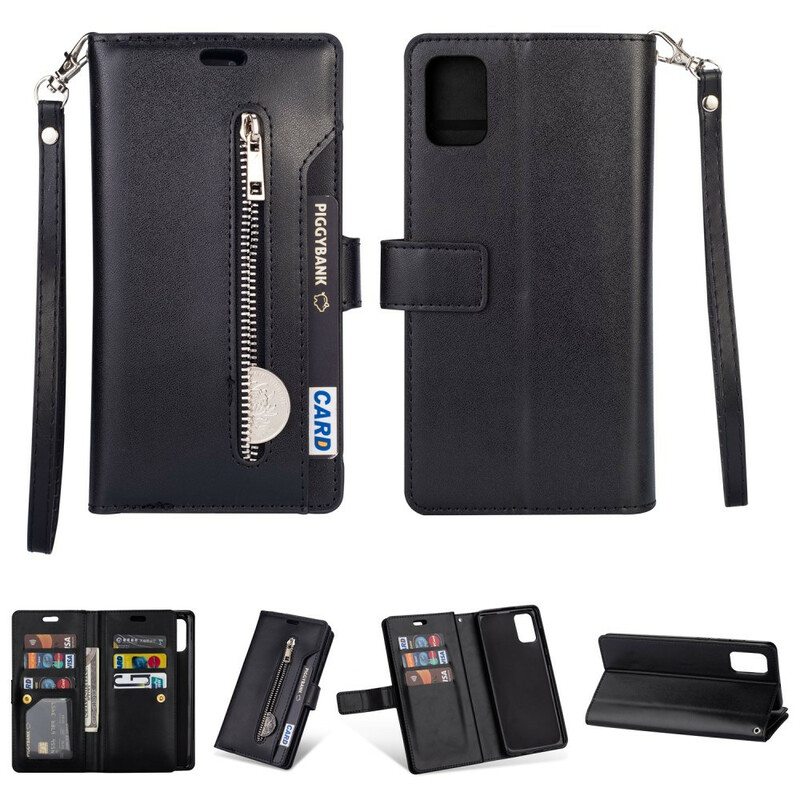 Nahkakotelo Samsung Galaxy A41 Premium-lompakko