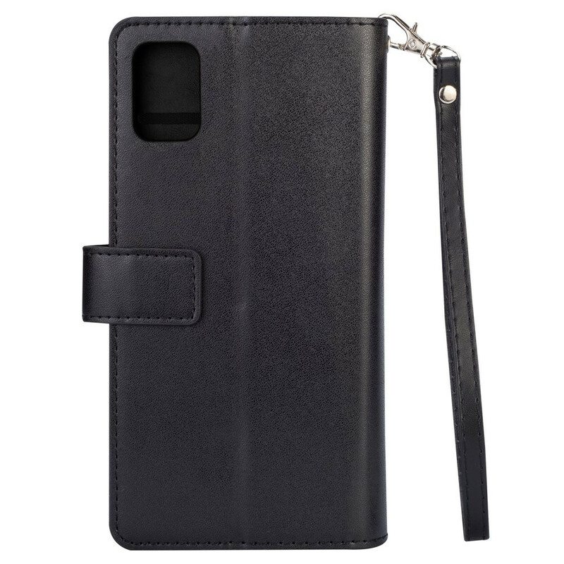 Nahkakotelo Samsung Galaxy A41 Premium-lompakko