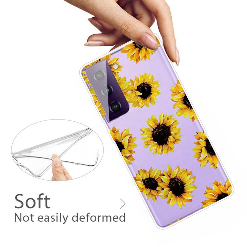 Case Samsung Galaxy S21 5G Auringonkukat
