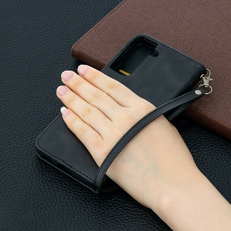 Flip Case Samsung Galaxy S21 5G Kotelot Flip Sileä Läppä Viisto