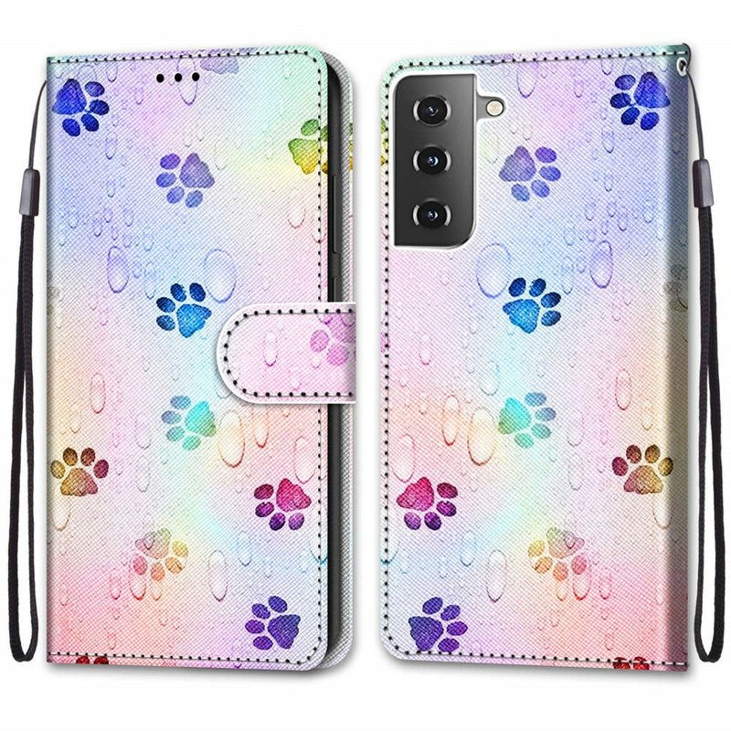 Kotelot Samsung Galaxy S21 5G Jalanjäljet Sateessa