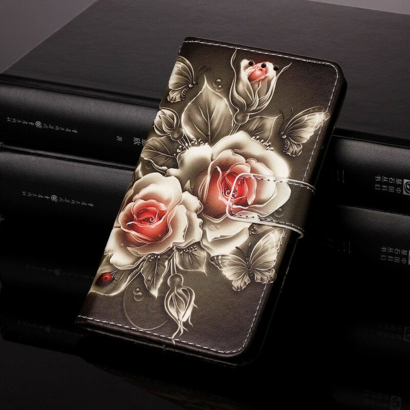 Kotelot Samsung Galaxy S21 5G Kultaiset Ruusut