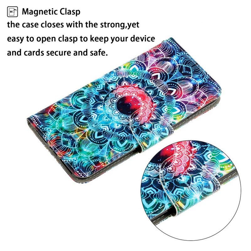 Kotelot Samsung Galaxy S21 5G Suojaketju Kuori Näyttävä Strappy Mandala