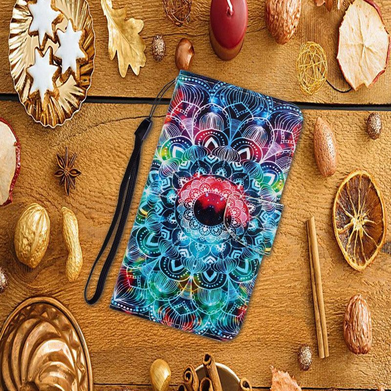 Kotelot Samsung Galaxy S21 5G Suojaketju Kuori Näyttävä Strappy Mandala