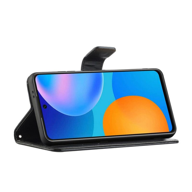 Kotelot Samsung Galaxy S21 5G Suojaketju Kuori Stringit Perhosia Ja Kukkia