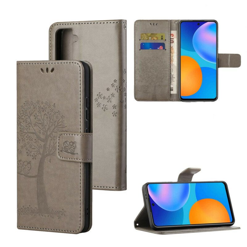 Kotelot Samsung Galaxy S21 5G Suojaketju Kuori Tangapuu Ja Pöllöt