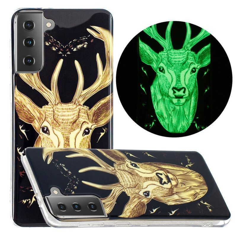 Kuori Samsung Galaxy S21 5G Fluoresoiva Majestic Deer