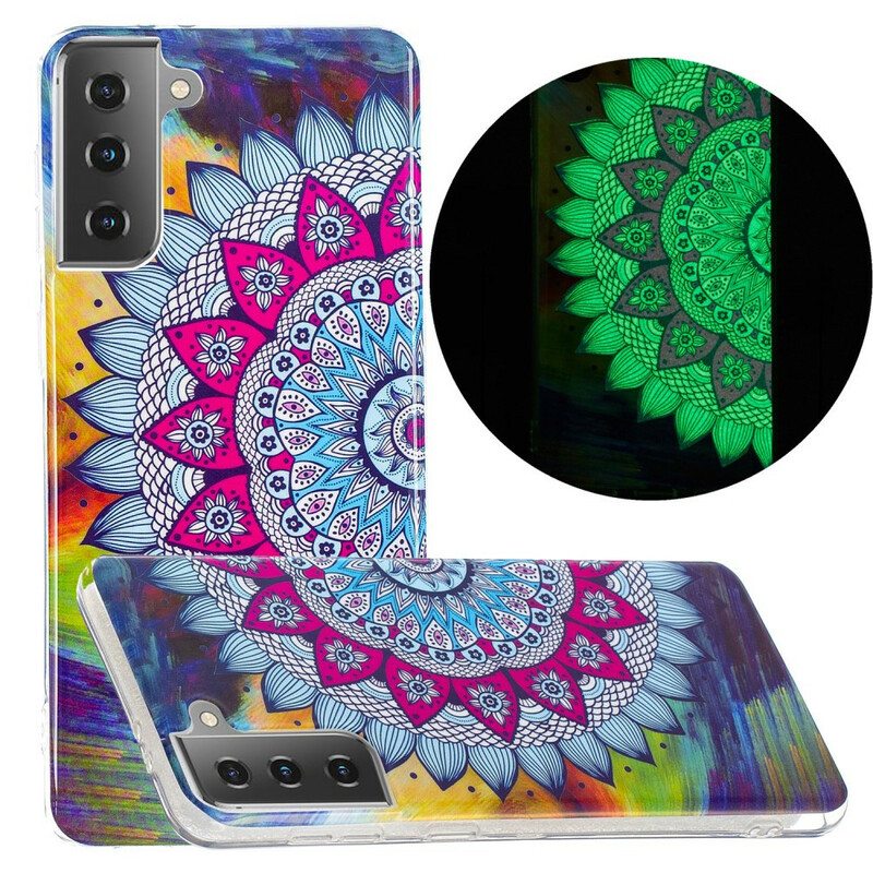 Kuori Samsung Galaxy S21 5G Fluoresoiva Värillinen Mandala