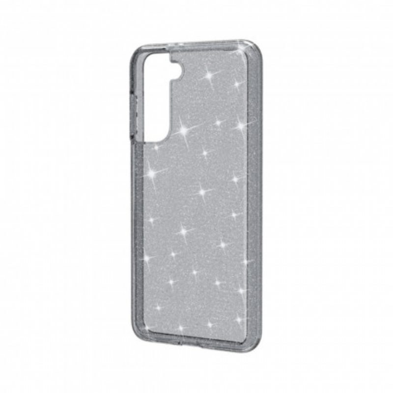Kuori Samsung Galaxy S21 5G Läpinäkyvät Paljetit