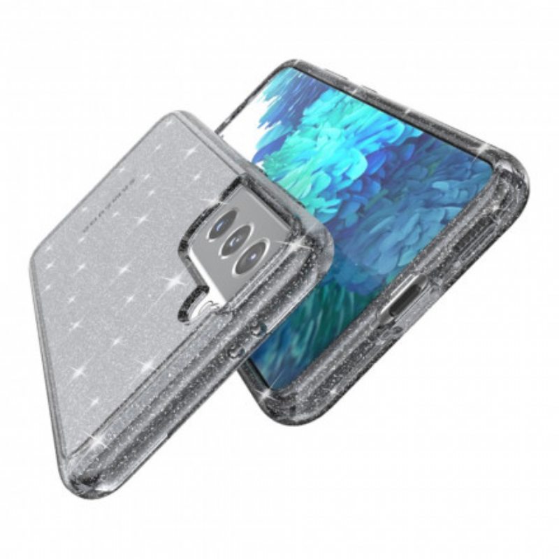 Kuori Samsung Galaxy S21 5G Läpinäkyvät Paljetit