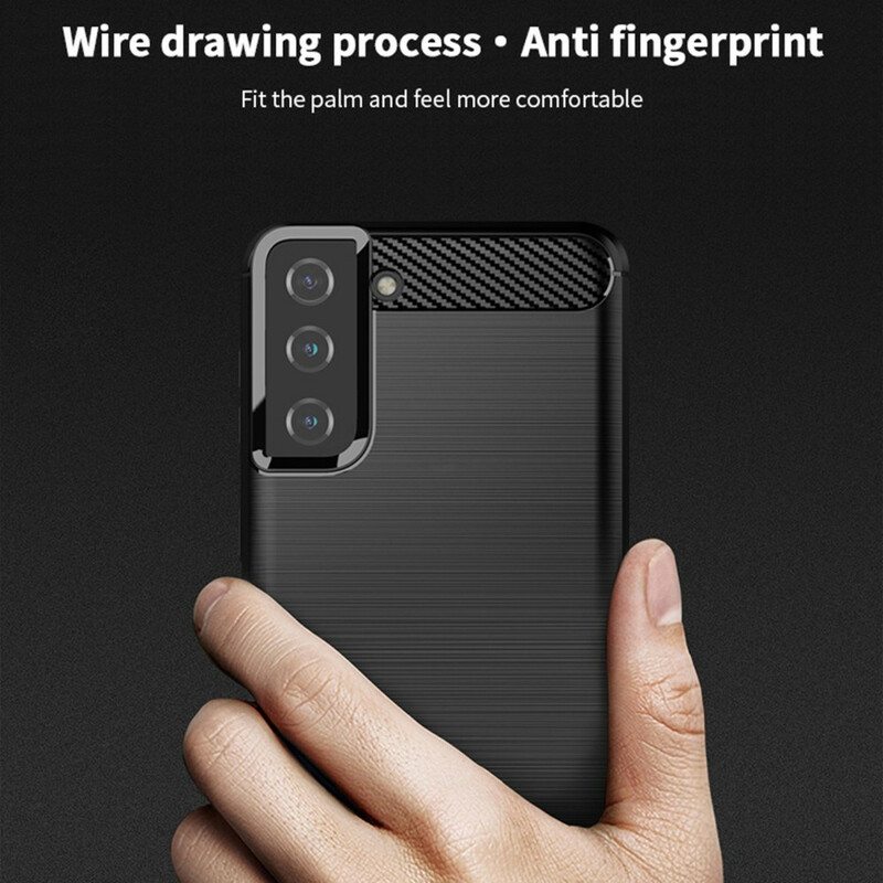 Kuori Samsung Galaxy S21 5G Mofi Harjattu Hiilikuitu