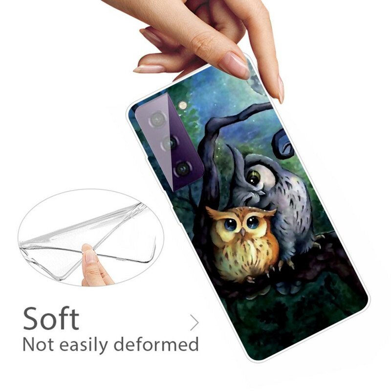 Kuori Samsung Galaxy S21 5G Pöllöjen Maalaus