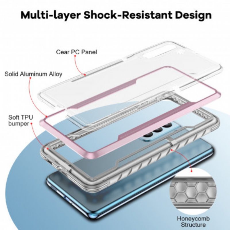Kuori Samsung Galaxy S21 5G Selkeät Hybridipuskurin Reunat