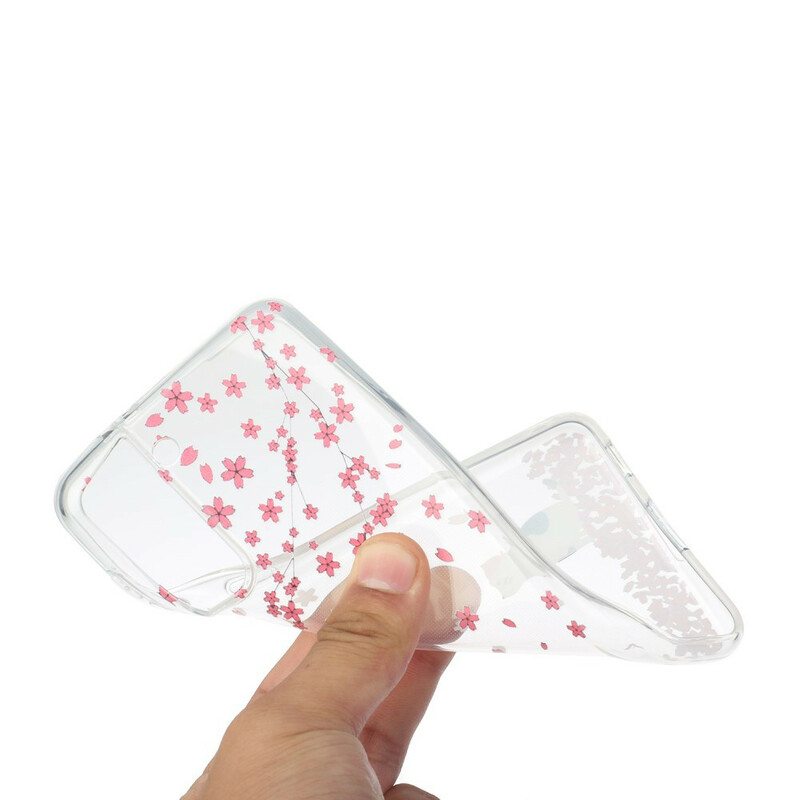 Kuori Samsung Galaxy S21 5G Terälehdet Ja Kissa