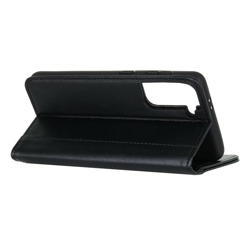 Puhelinkuoret Samsung Galaxy S21 5G Kotelot Flip Elegance Haljattu Litsi Nahka