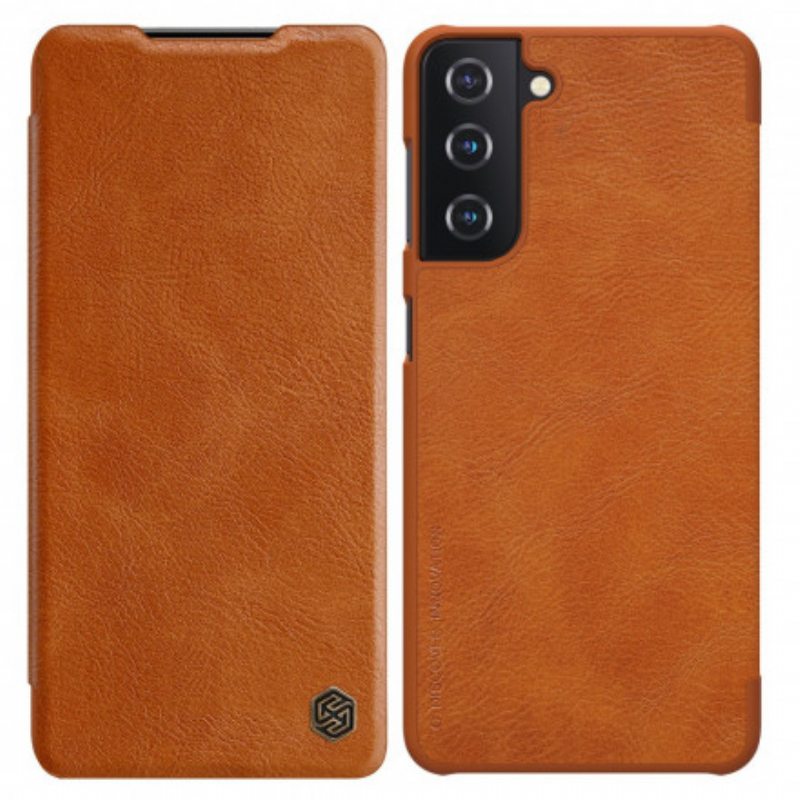 Puhelinkuoret Samsung Galaxy S21 5G Kotelot Flip Nillkin Qin -sarja