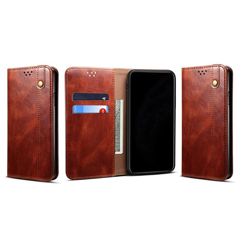 Puhelinkuoret Samsung Galaxy S21 5G Kotelot Flip Vahattua Tekonahkaa