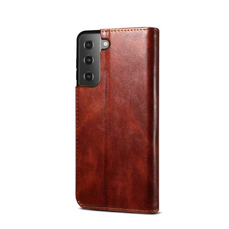 Puhelinkuoret Samsung Galaxy S21 5G Kotelot Flip Vahattua Tekonahkaa