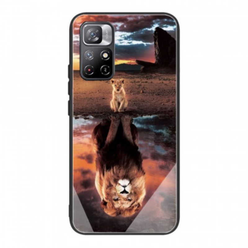 Case Poco M4 Pro 5G Lion Cub Karkaistu Lasi