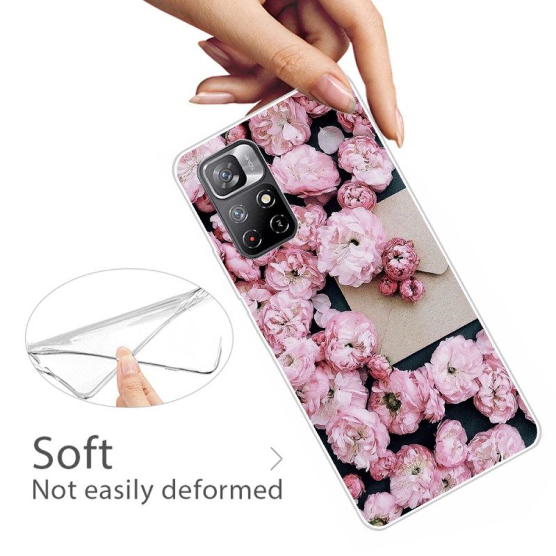 Case Poco M4 Pro 5G Voimakkaat Kukat