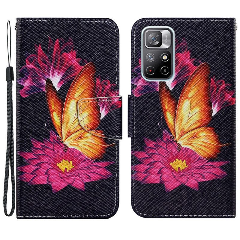 Flip Case Poco M4 Pro 5G Butterfly Ja Lotus