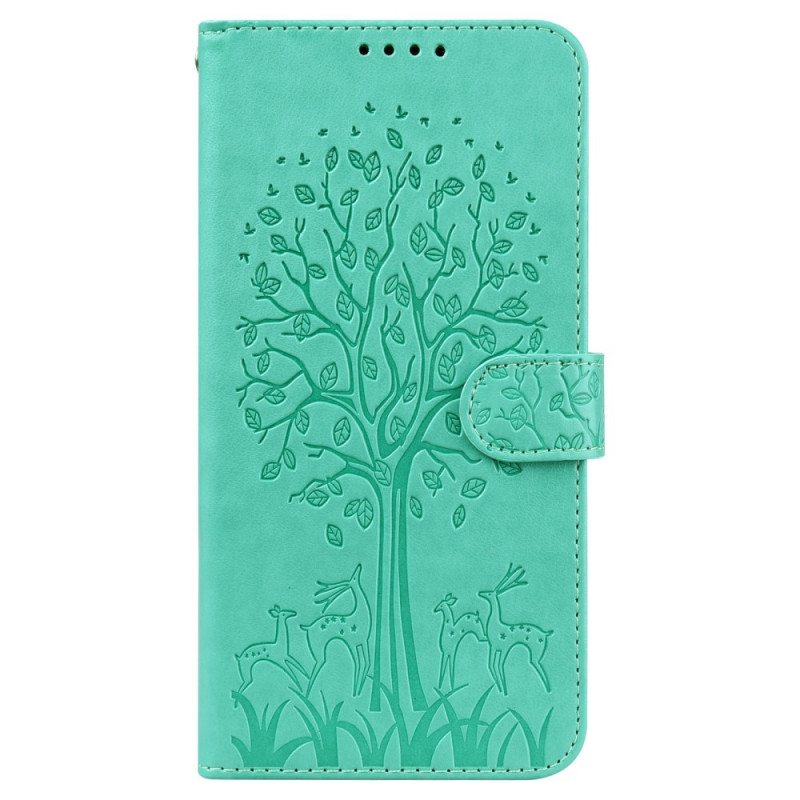 Flip Case Poco M4 Pro 5G Puu Ja Hirvi