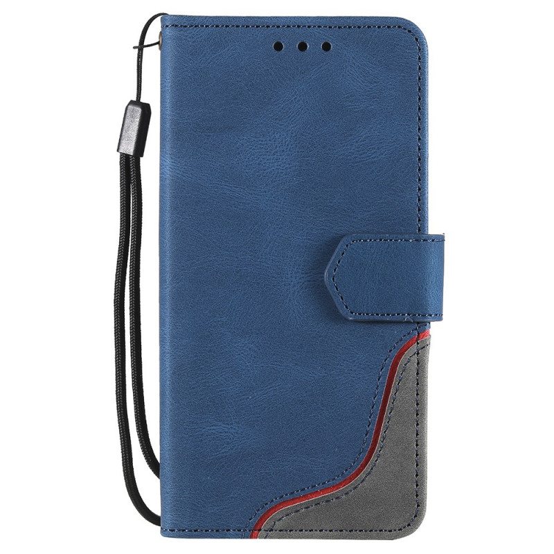 Nahkakotelo Poco M4 Pro 5G Skin-touch Haljasnahkaa