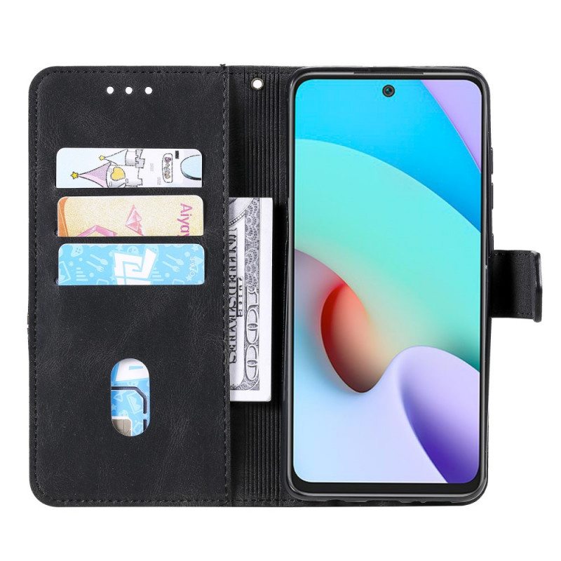Nahkakotelo Poco M4 Pro 5G Skin-touch Haljasnahkaa