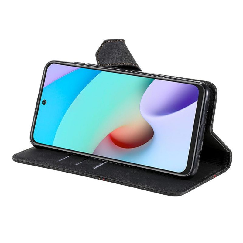 Nahkakotelo Poco M4 Pro 5G Skin-touch Haljasnahkaa