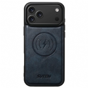 Kuori iPhone 17 Pro Magsafe-yhteensopiva Vintage-nahkaefekti