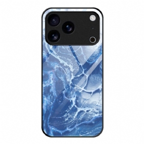 Kuori iPhone 17 Pro Marmorikuvioinen Lasi Suojakuori