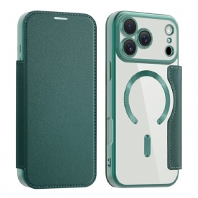 Nahkakotelo iPhone 17 Pro Magsafe-yhteensopiva Rfid-suojauksen Kanssa