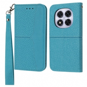 Kotelot Xiaomi Redmi Note 14 Pro 4g Kudottu Tekstuuri Hihnalla