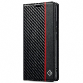 Nahkakotelo Xiaomi Redmi Note 14 Pro 4g Hiilikuitutekstuuri