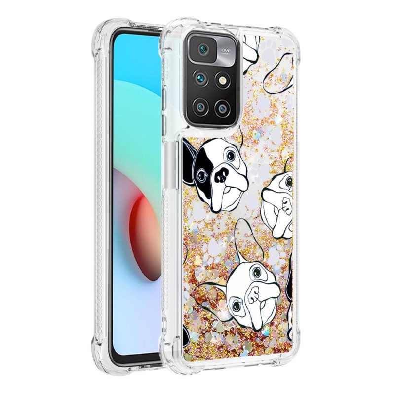 Case Xiaomi Redmi 10 Herra Koiran Paljetteja