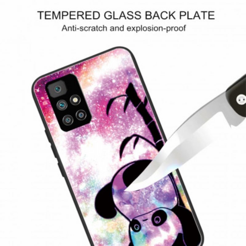 Case Xiaomi Redmi 10 Panda Ja Bambu Karkaistu Lasi