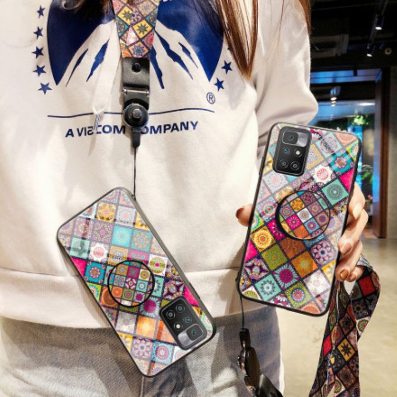 Case Xiaomi Redmi 10 Patchwork Magneettipidike