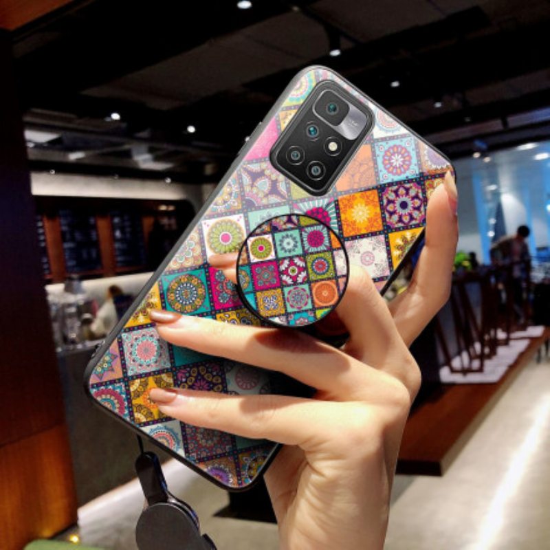 Case Xiaomi Redmi 10 Patchwork Magneettipidike