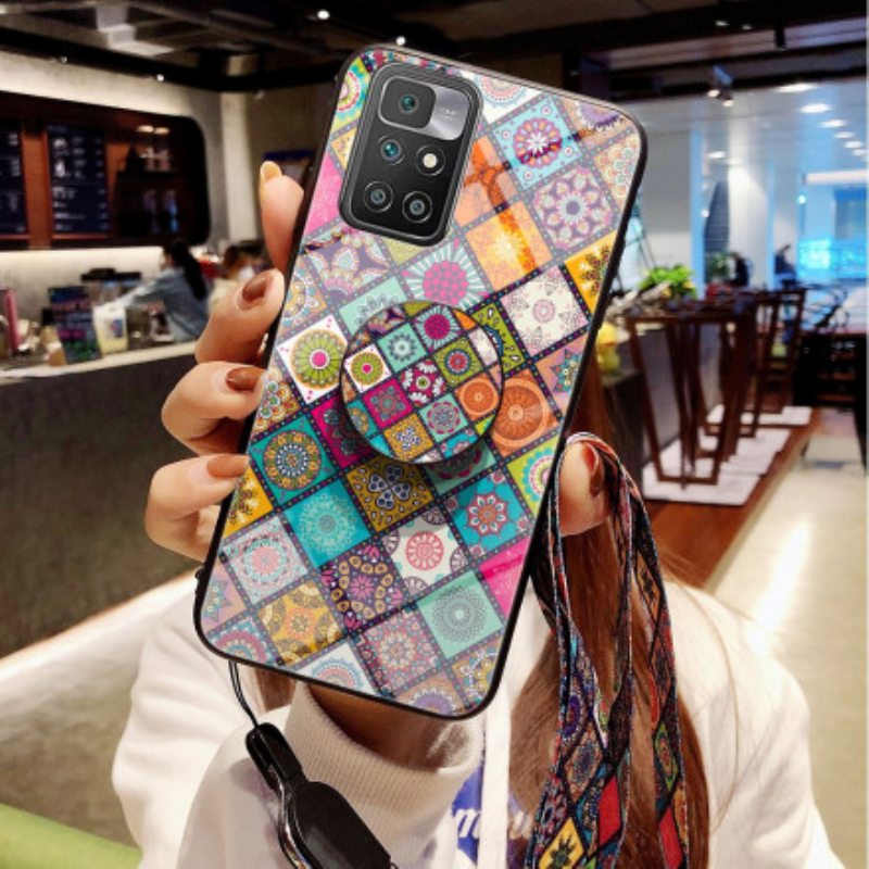 Case Xiaomi Redmi 10 Patchwork Magneettipidike