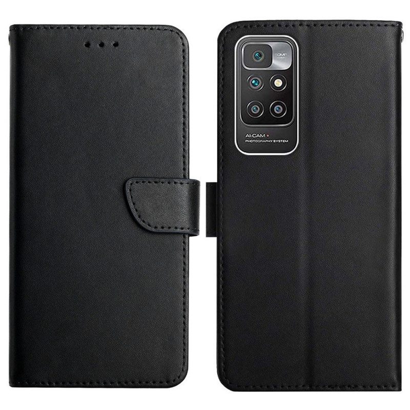 Kotelot Xiaomi Redmi 10 Aitoa Nappan Nahkaa