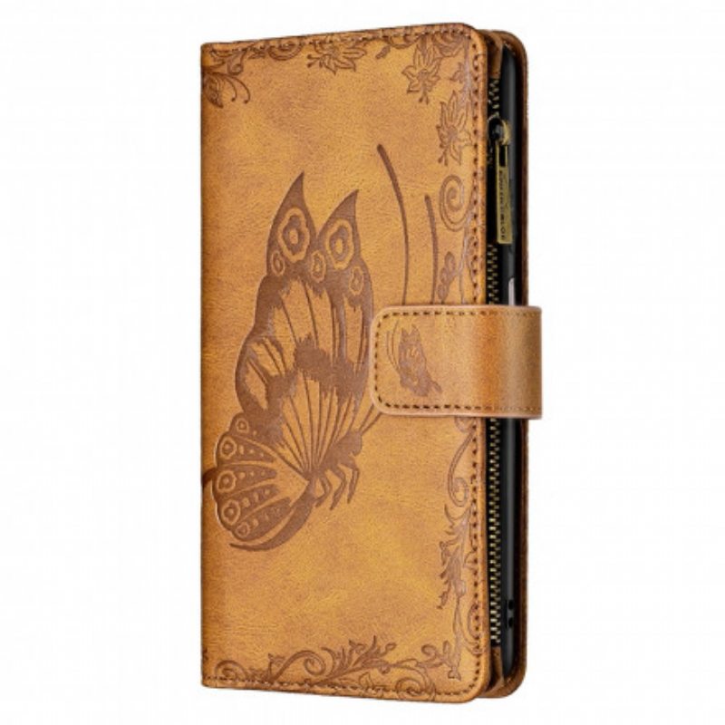 Kotelot Xiaomi Redmi 10 Butterfly Barokki Vetoketjullinen Tasku