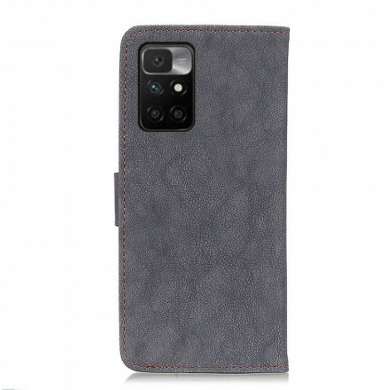 Kotelot Xiaomi Redmi 10 Khazneh Retro Haljasnahka