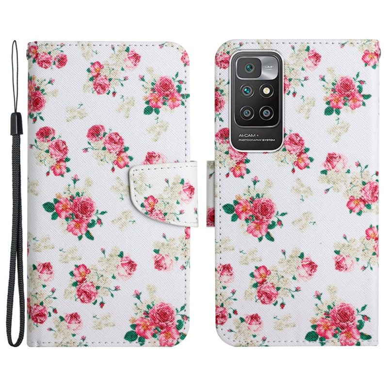 Kotelot Xiaomi Redmi 10 Liberty Royal -kukkia