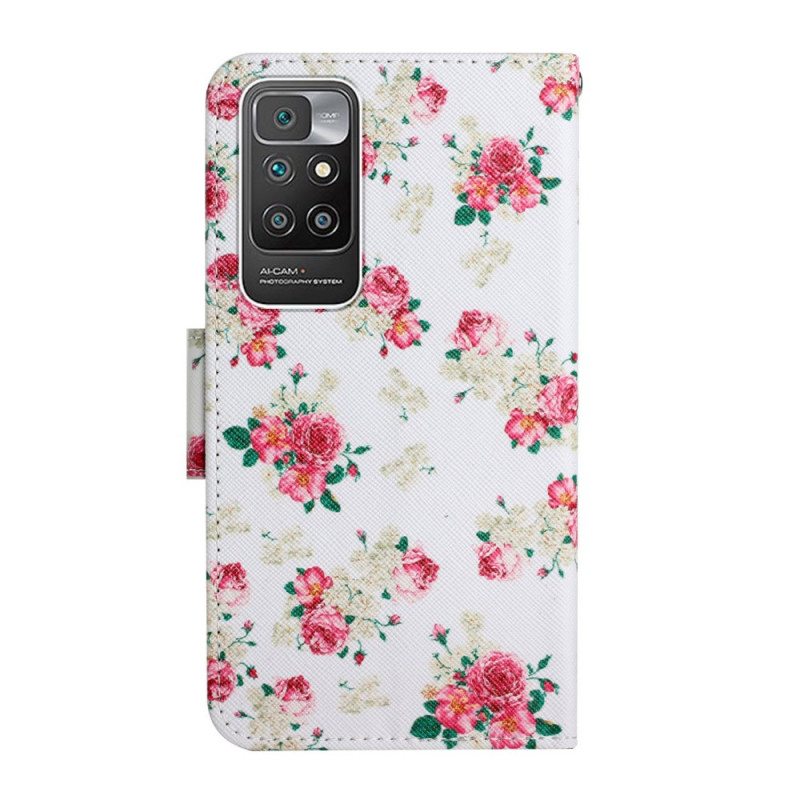 Kotelot Xiaomi Redmi 10 Liberty Royal -kukkia