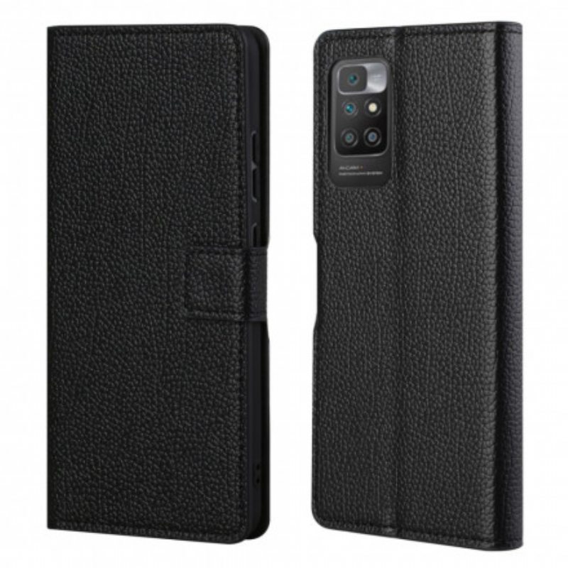 Kotelot Xiaomi Redmi 10 Litchi Grain -nahkaefekti