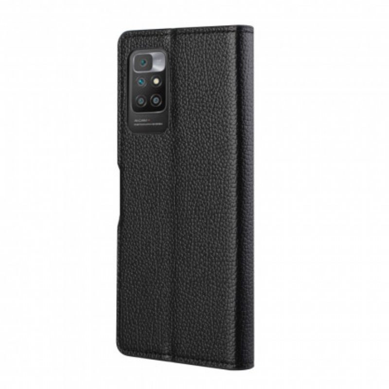 Kotelot Xiaomi Redmi 10 Litchi Grain -nahkaefekti