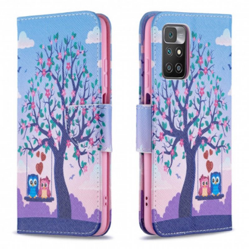 Kotelot Xiaomi Redmi 10 Pöllöt Swingissä